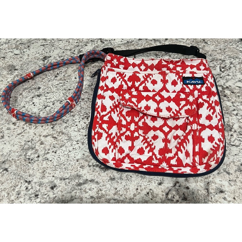 Kavu Red Rope Shoulder Bag Crossbody Purse